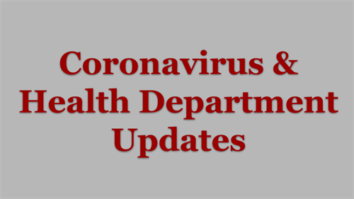 Coronavirus & health department updates button